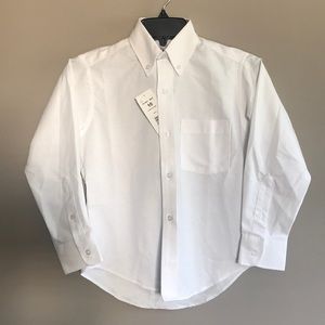 Tom Sawyer Boy’s White Long Sleeve Shirt Sz 10